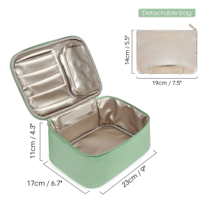 Travel Makeup Bag Large Cosmetic Bag Make up Case Organizer for Women and Girls